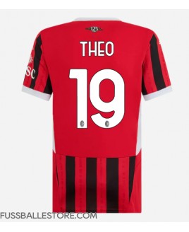 Günstige AC Milan Theo Hernandez #19 Heimtrikot Damen 2024-25 Kurzarm